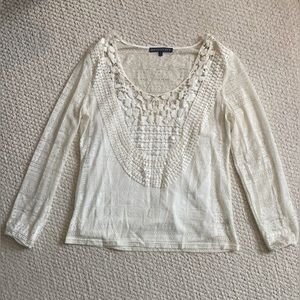 Brixton Ivy Boho Top - Cream - Size M